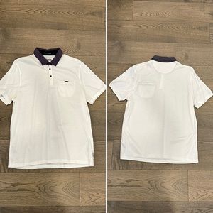 Ted Baker | Short Sleeve White Polo Shirt | Size 6